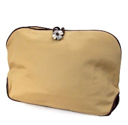 makeup bag brown