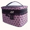 Pink Dots polyster  Cosmetic bag