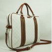 Hot sale White Leather laptop bag