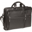 New design Fashion Black Leather  laptop bag