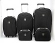 High Quality Black Leather Luggage bag