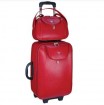 Red Leather Luggage bag