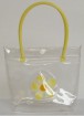 Flower Clear Toliet Bag  With Long Handle
